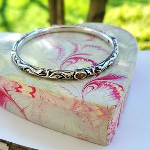 Lyric sterling silver bangle bracelet